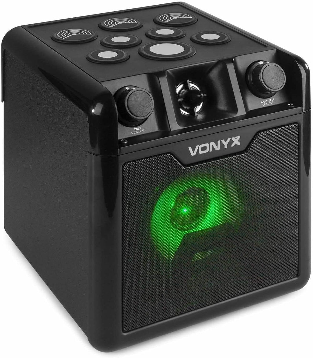 Vonyx SBS50B-DRUM Karaoke Maschine für Kinder mit Drum Pads, inkl. Mikrofon, Bluetooth, Party Lautsp
