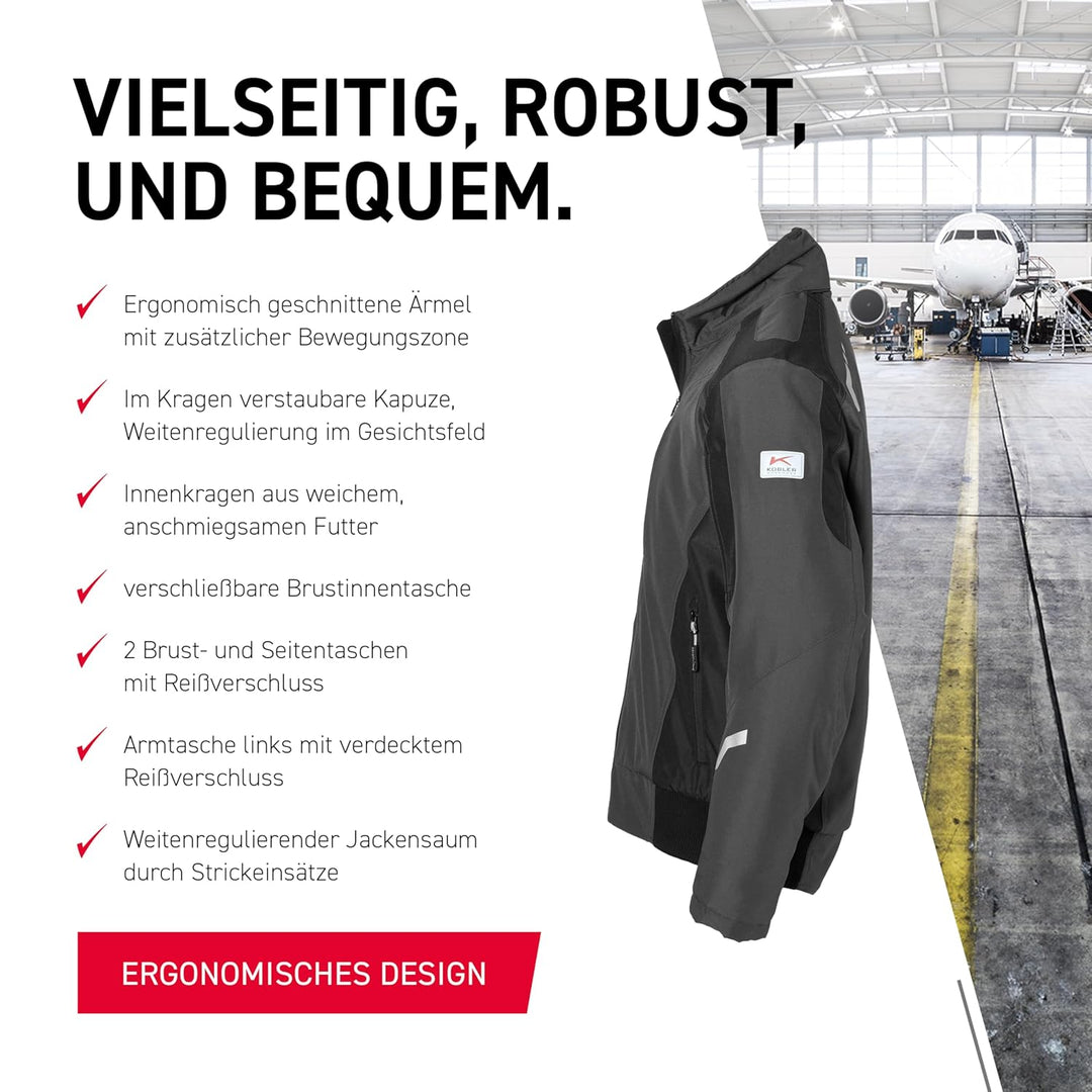 KÜBLER Workwear Unisex Jacket Jacket Classiq Organiq Size 50 in anthracite (pack of 1) S Anthrazit /