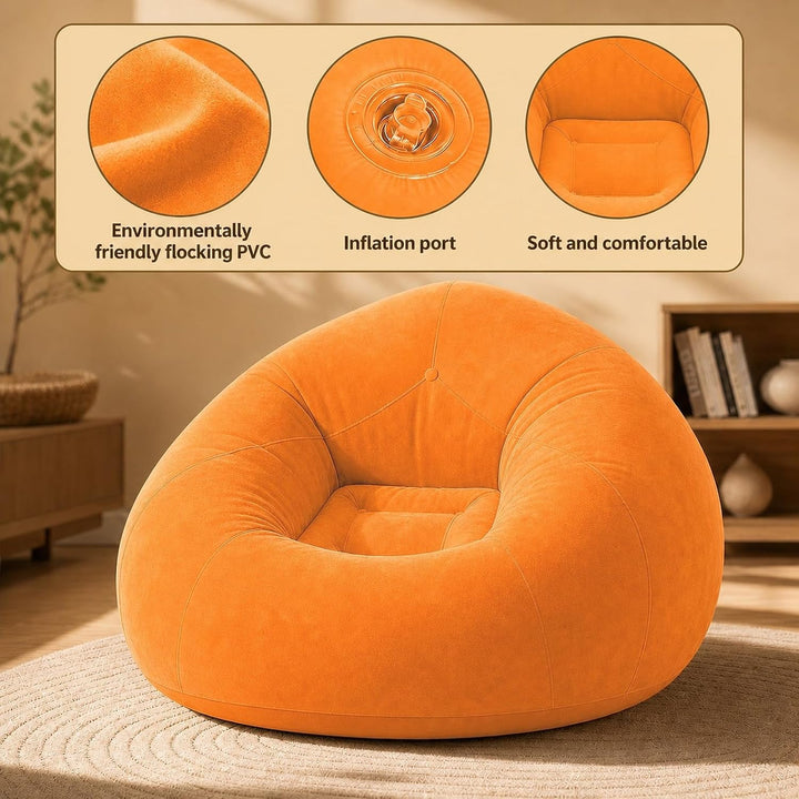 Aufblasbarer Sitzsack Outdoor, Aufblasbares Sofa &amp; Sessel, Camping Sofa | Tragbare Klappbare Luftsof