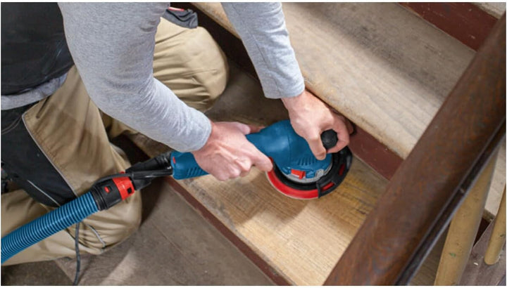 Bosch Professional Exzenterschleifer GET 75-150 (750 W, Schleifteller-Ø: 150 mm, in L-BOXX) in L-BOX