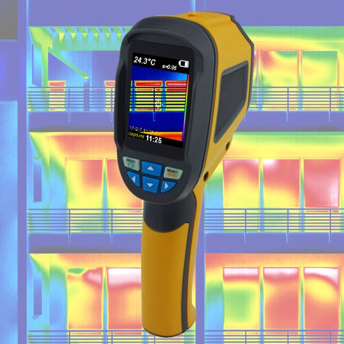 Wärmebildkamera Infrarotkamera Thermografie Gebäude Sanierung Schimmel Taupunkt Pyrometer Energiepas