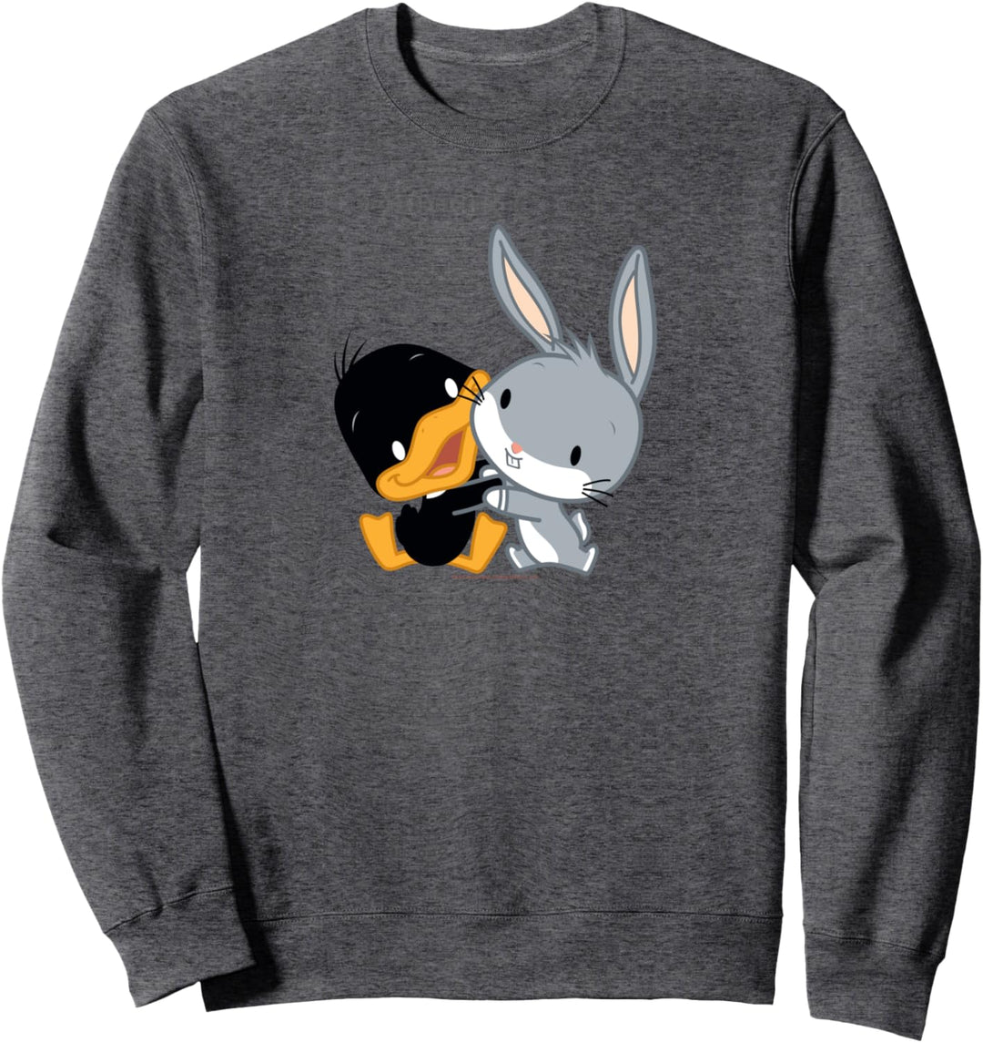 Looney Tunes Bugs and Daffy Chibi Hug Sweatshirt