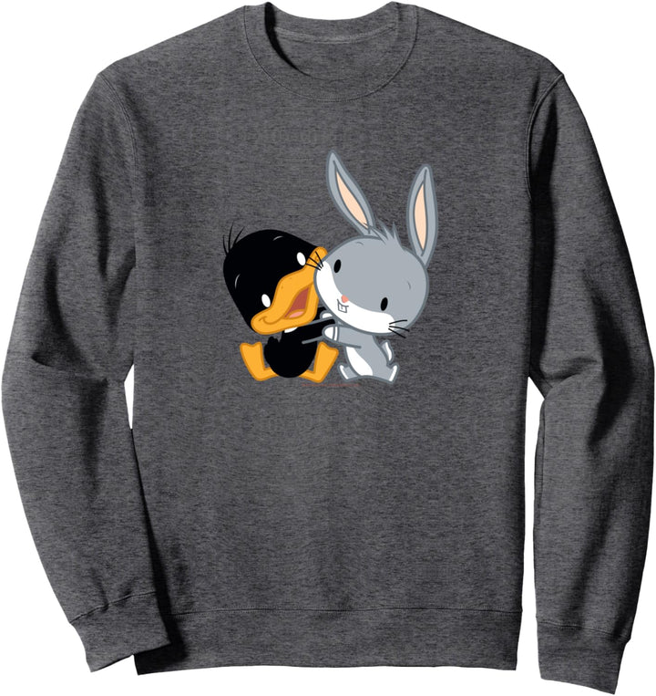 Looney Tunes Bugs and Daffy Chibi Hug Sweatshirt