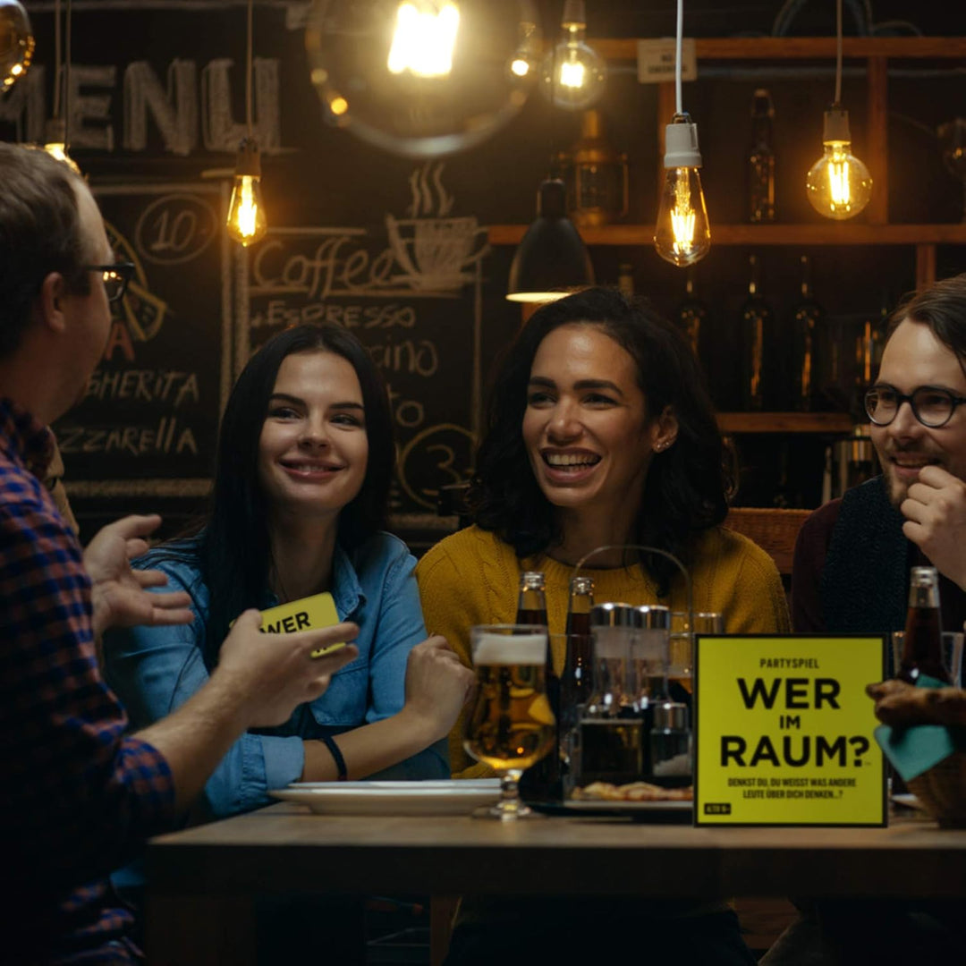 Monsterzeug Partyspiel Wer im Raum, Lustiges Gesellschaftsspiel mit mehr als 300 Fragen, Kennenlerns