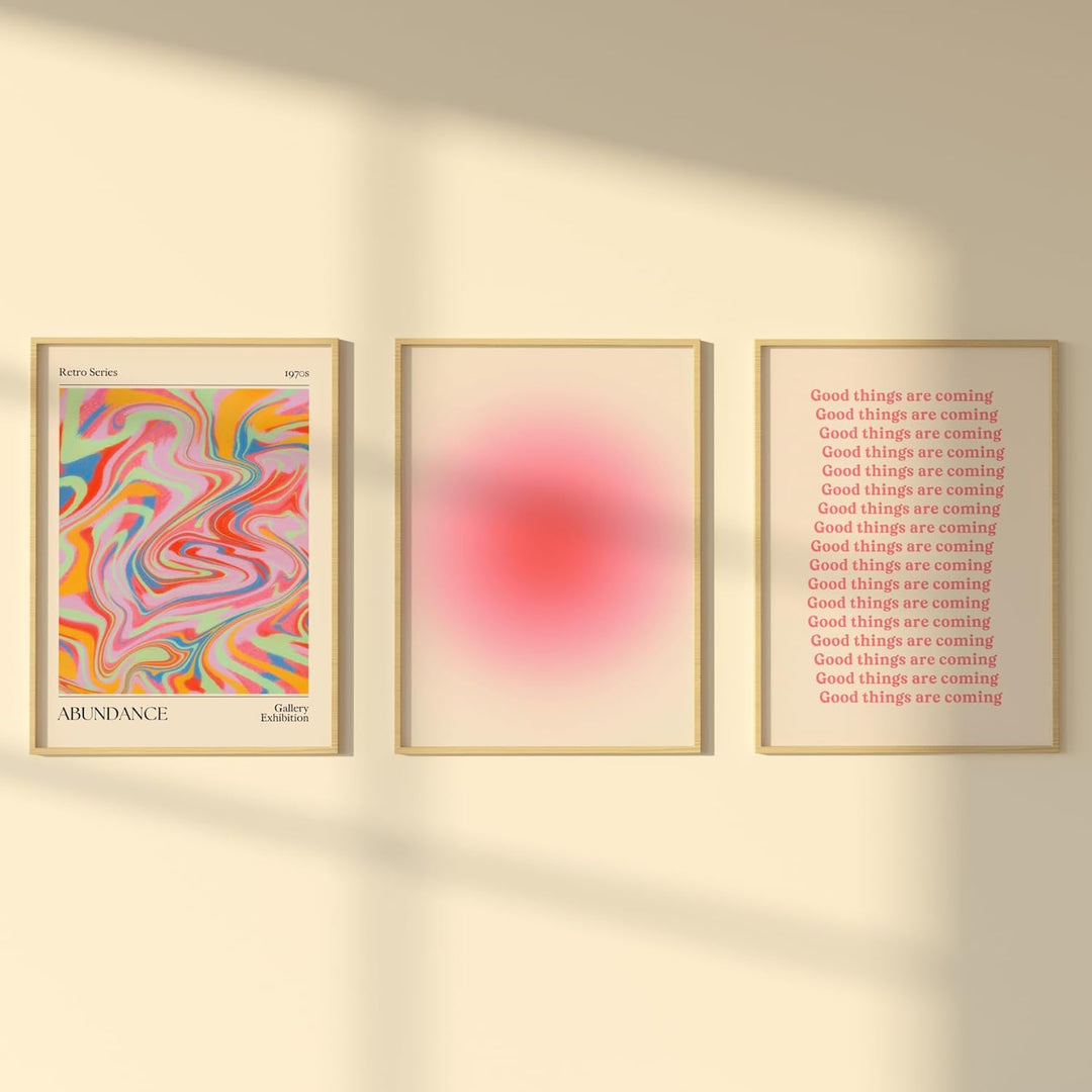 ZoeyAustin® Poster Set – 3x Wandbilder 50x70 | Bilder, Poster & Kunstdrucke für Wanddeko Wohnzimmer