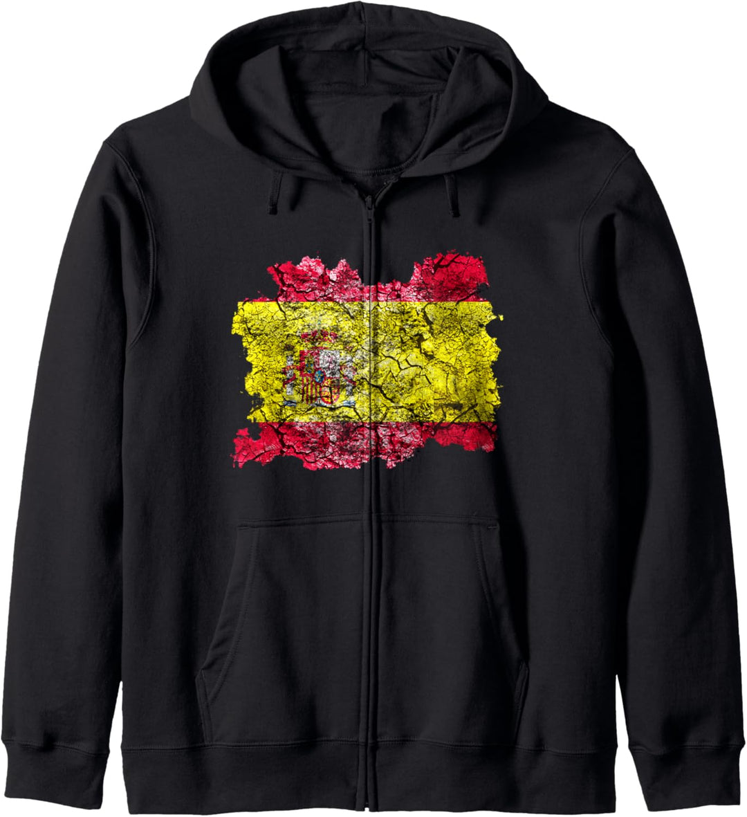 Spanien-Vintage-Flagge Kapuzenjacke