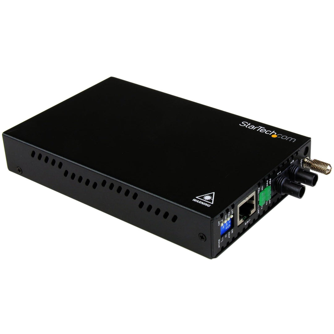 StarTech.com 10/100 Mbit/sLWL / Glasfaser Ethernet ST Medienkonverter - 2 km ST 2 Km MM, ST 2 Km MM