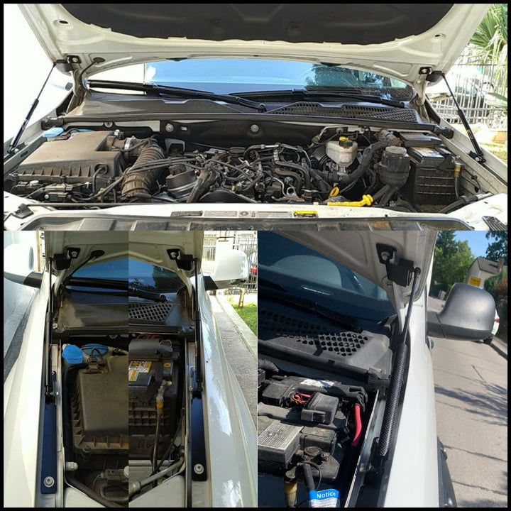 JINGLINGKJ Motorhauben-Streben für Amarok 2010–2021 2,0 l I4 Front-Motorhaube-Gasdämpfer, unterstütz