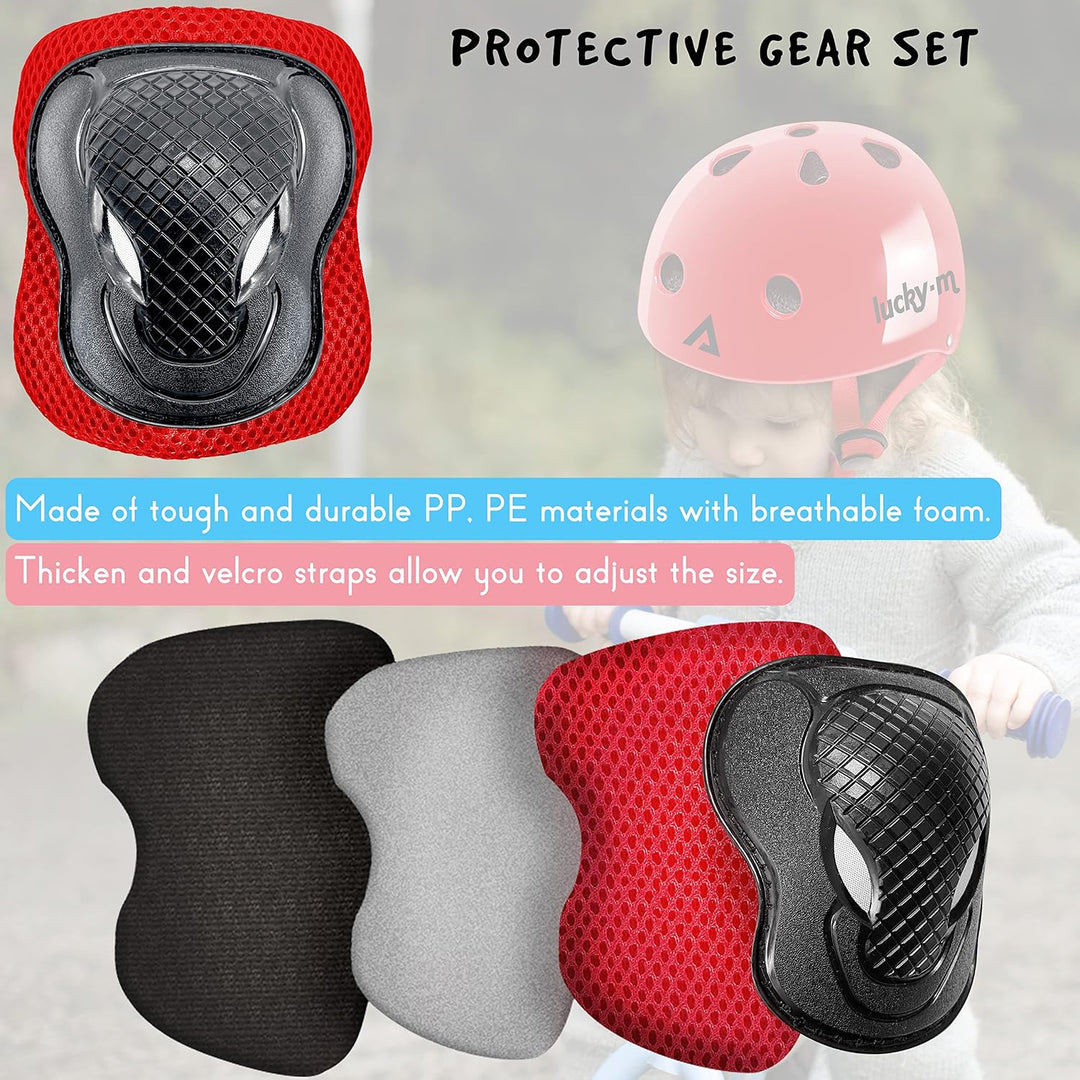 Kinderhelm mit Knieschützern, Ellbogenschützern, Handgelenkschützern für Skateboard, Radfahren, Hove