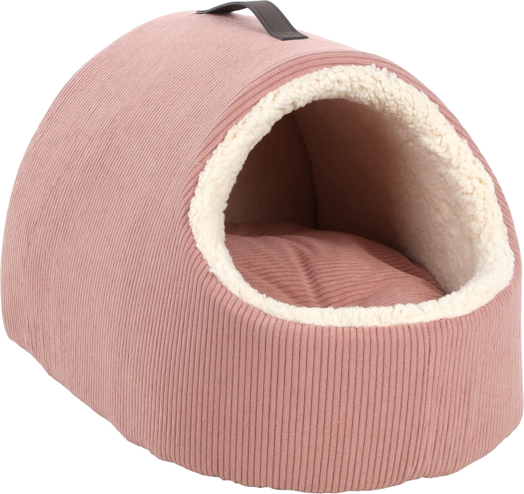 Flamingo Haustierbett Mila Rosa – Weich, Bequem, 50x37x18 cm, Waschbar, rutschfest, Rosa
