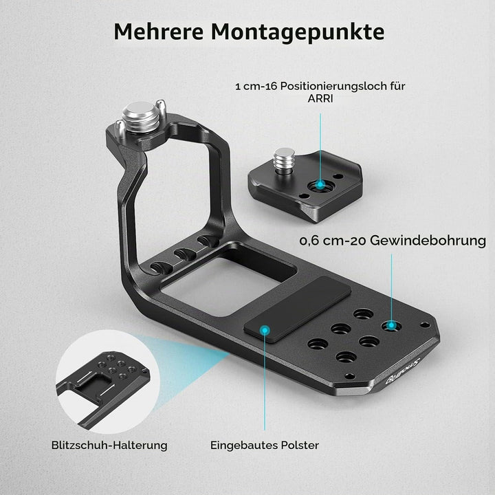 SMALLRIG FX3 XLR Griffplatte Handle Top Plate für Sony FX3 / FX30 XLR-Einheit - MD3990