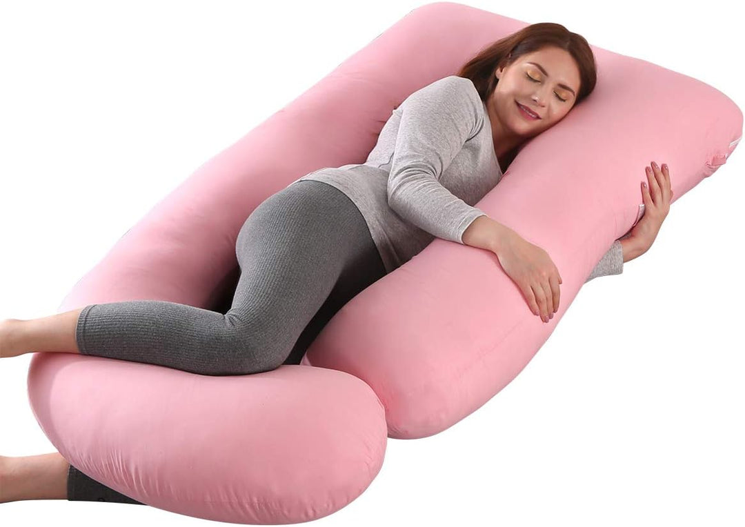 SHANNA Schwangerschaftskissen Seitenschläferkissen Stillkissen U Förmiges XXL Stützkissen 70*145CM G