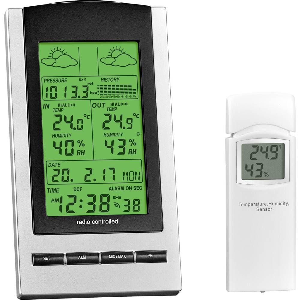 Eurochron WH1173 9223c3b Funk-Wetterstation Anzahl Sensoren max. 1
