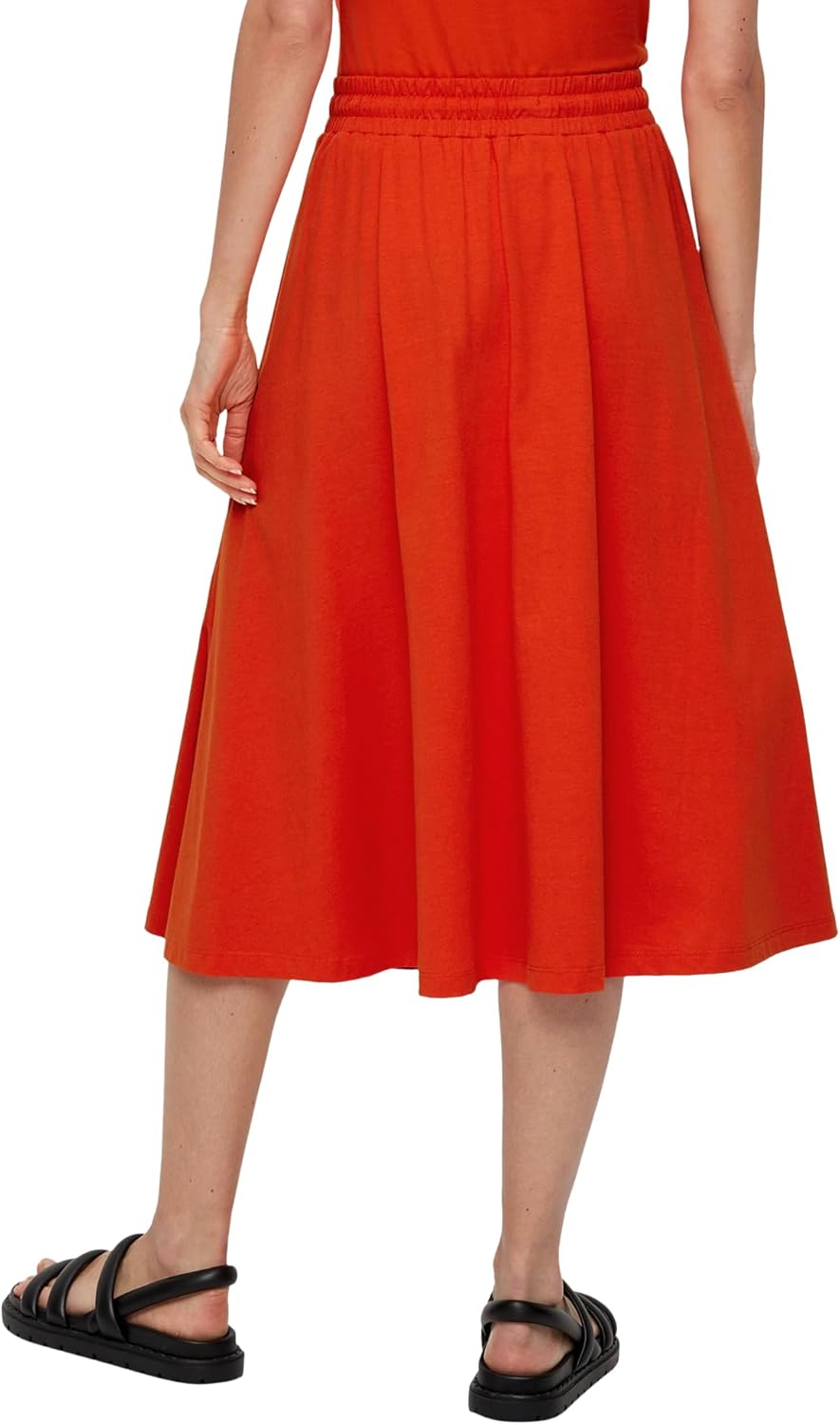 s.Oliver Damen Midi Rock 34 Orange 2550, 34 Orange 2550