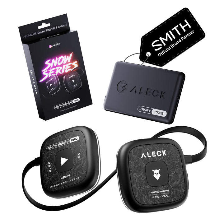 ALECK Snow Series Pro Universal Wireless Bluetooth Helm Lautsprecher Kopfhörer für Ski und Snowboard
