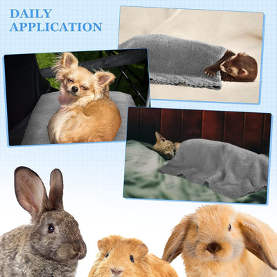 10 Stück Meerschweinchen Decken Fleece Haustier Decken Weiche Meerschweinchen Käfig Einlagen Haustie
