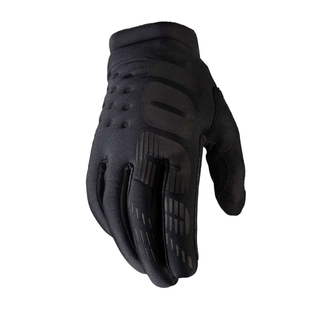 100% Kids Brisker Gloves Schwarz Grau M, Schwarz Grau M