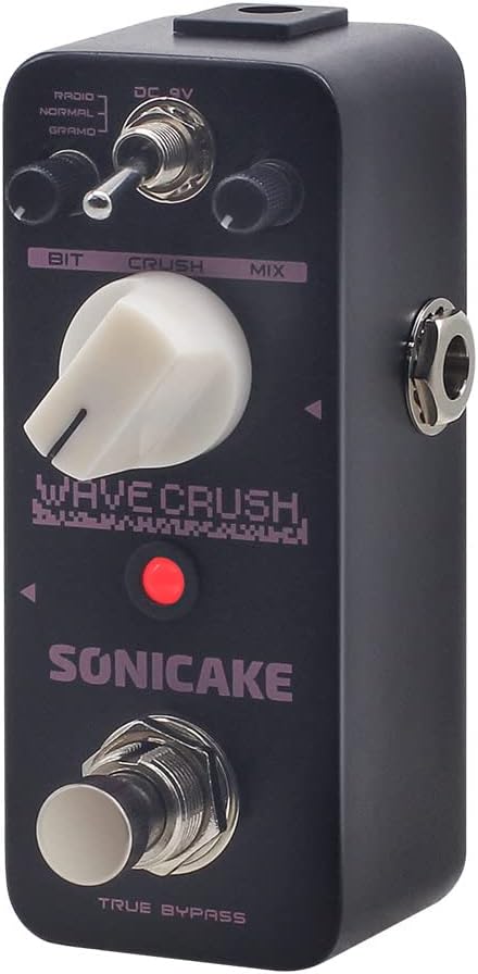 SONICAKE Bitcrusher Pedal Bitcrush Digital Sampling Rate Sample Reducer Gitarre Effektpedal Synth Sy