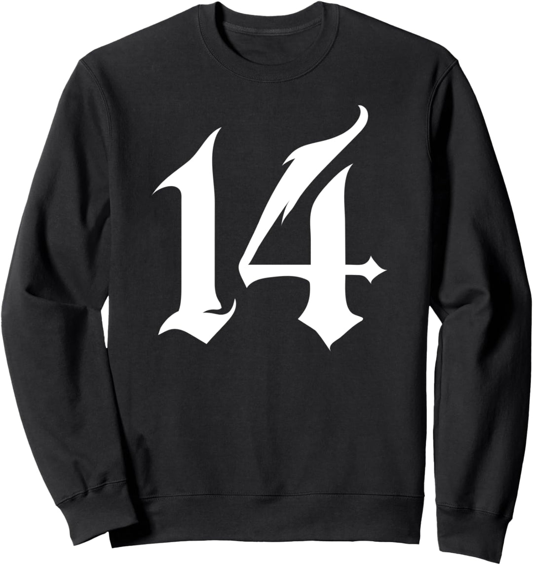 Alte englische Nummer 14 oder Vierzehn Sweatshirt