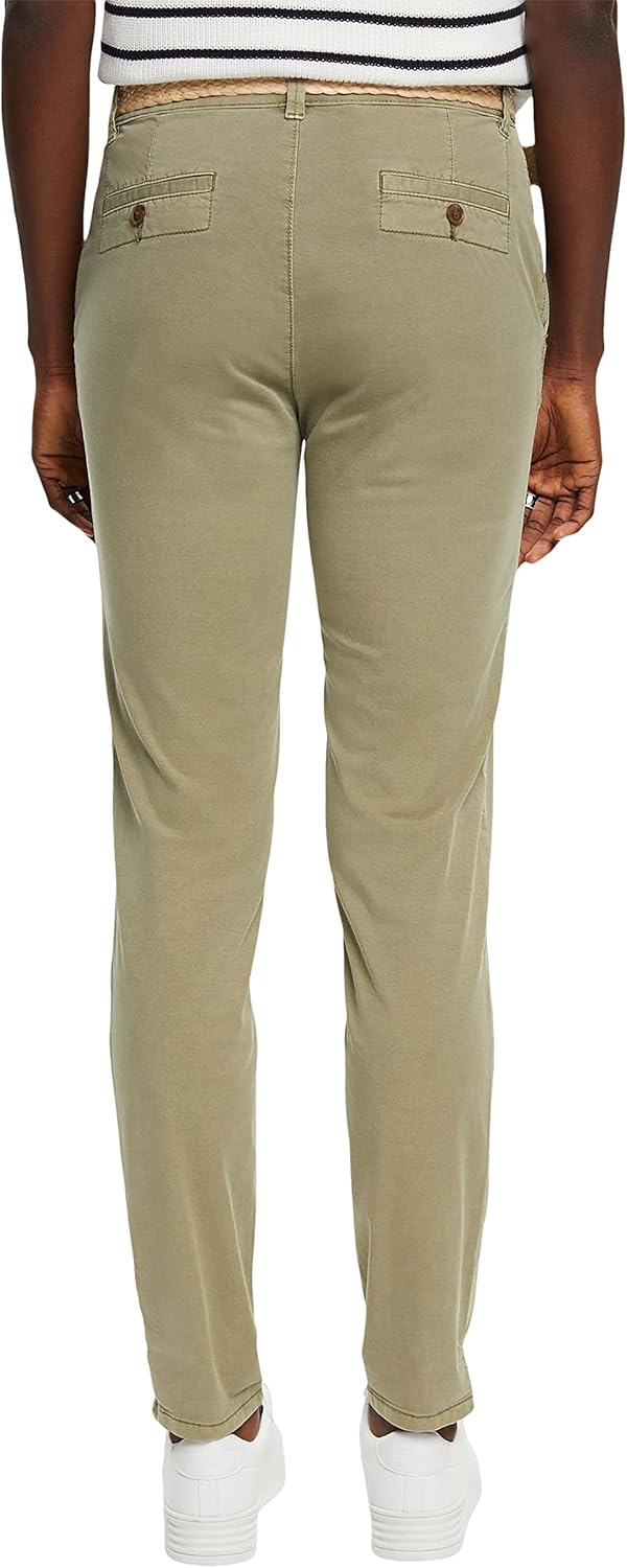 ESPRIT Damen Hose 32W / 32L 345/Light Khaki, 32W / 32L 345/Light Khaki