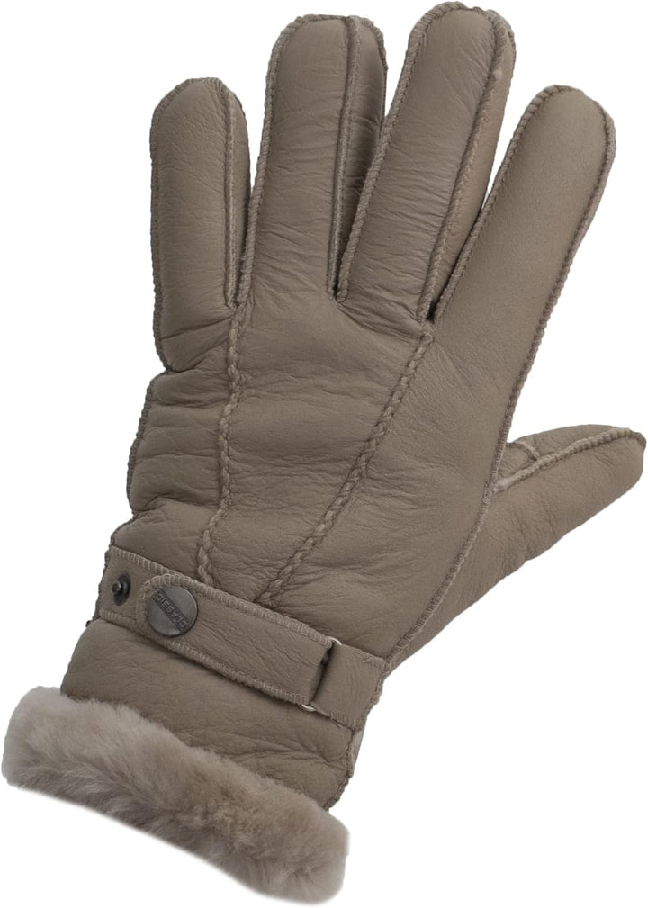 Reissner Lammfelle Fingerhandschuhe HDS-FINGER2 Merino Lammfell Nappa Leder in schwarz, beige und wa