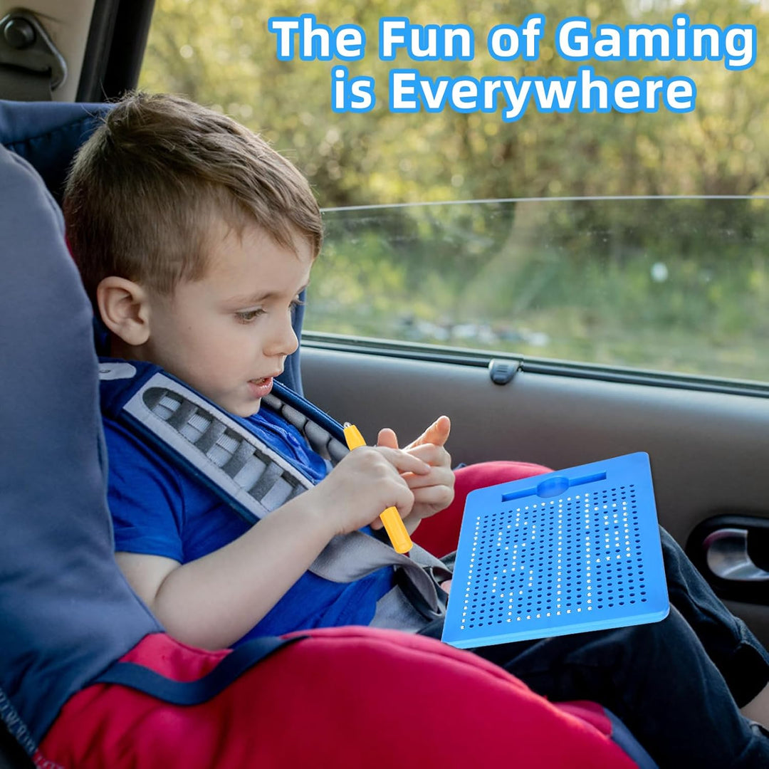 SUPRBIRD 2 Stück Magnetische Zeichenbretter Stahlkugel Kritzel Tafel mit Stift, Magnet Zeichenblock