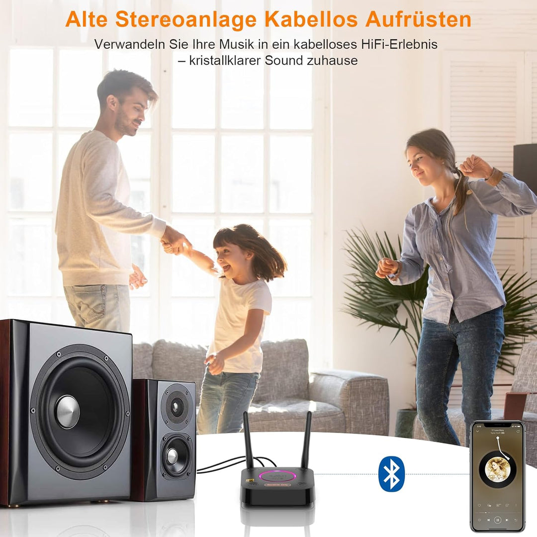 1Mii B06Ultra Bluetooth 5.2 Receiver with LDAC for Hi-Res Wireless Audio Large-4, Large-4