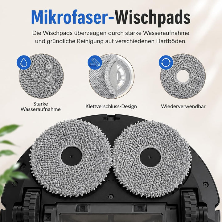 30 Stück Zubehör für Roborock QV 35A/QV 35S/QR 798/QR 598 Saugroboter | 8 Staubbeutel, 2 Hauptbürste