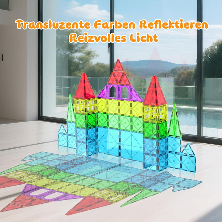 Magnetische Fliesen Kinder Magnetbausteine: 52 Teile Magnetische Bausteine Magnetblöcke Magnetic Til