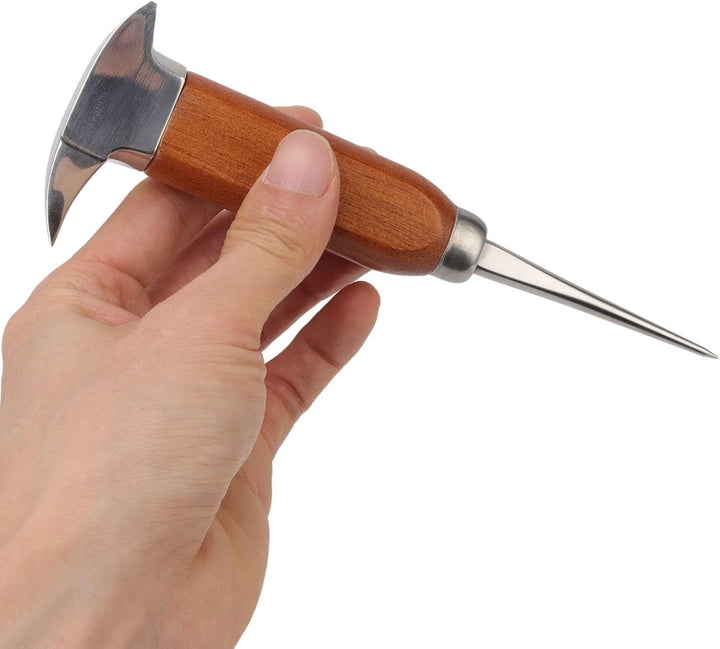 Eispickel Edelstahl Eismeissel EIS Ahle Eishacker Eisentfernung mit Holzgriff Pick-Tool für Home Res