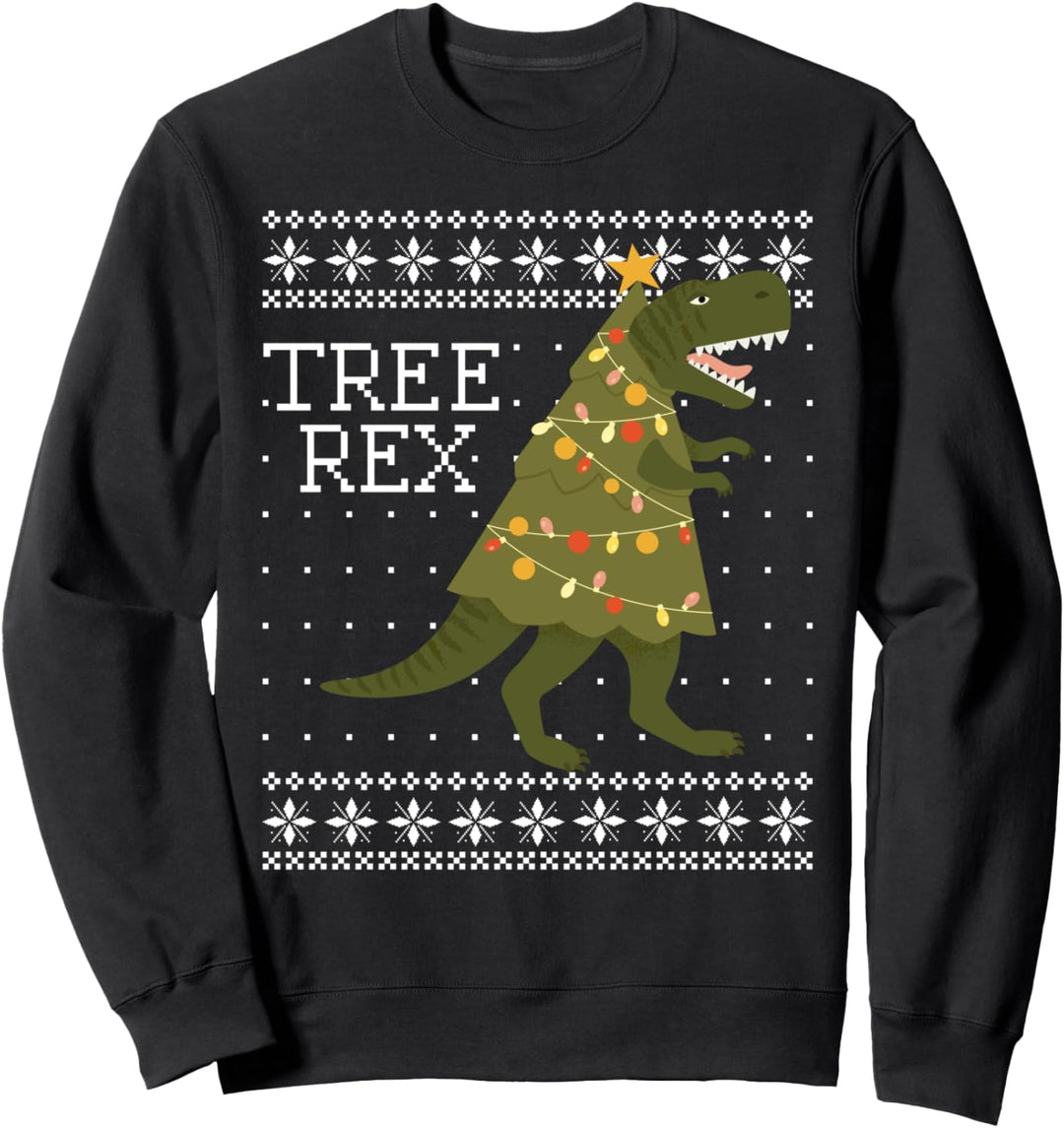 Tree Rex T-rex Dino Weihnachtsshirt kinder ugly Christmas Sweatshirt