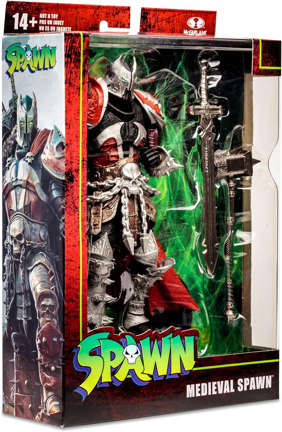McFarlane Spielzeug, Spawn Comic 17,8 cm Mittelalterliche Spawn Actionfigur mit 22 beweglichen Teile