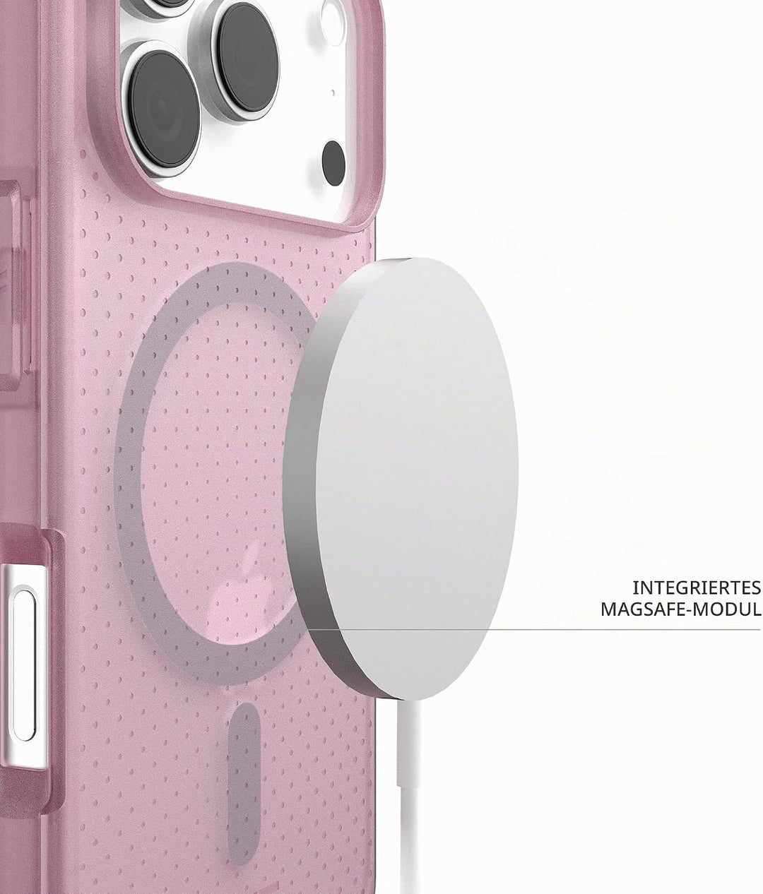 URBAN ARMOR GEAR Dot Case Apple iPhone 17 Pro Hülle (Magnetring, Abgeflachte Ecken, Wireless Chargin
