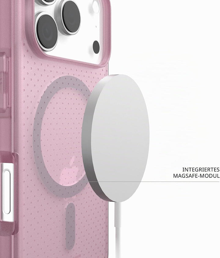 URBAN ARMOR GEAR Dot Case Apple iPhone 17 Pro Hülle (Magnetring, Abgeflachte Ecken, Wireless Chargin