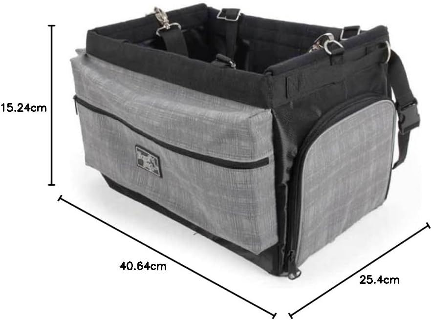 ALL FOR PAWS Travel Dog Fahrradtasche Delux mit Halterung, 3,5 kg