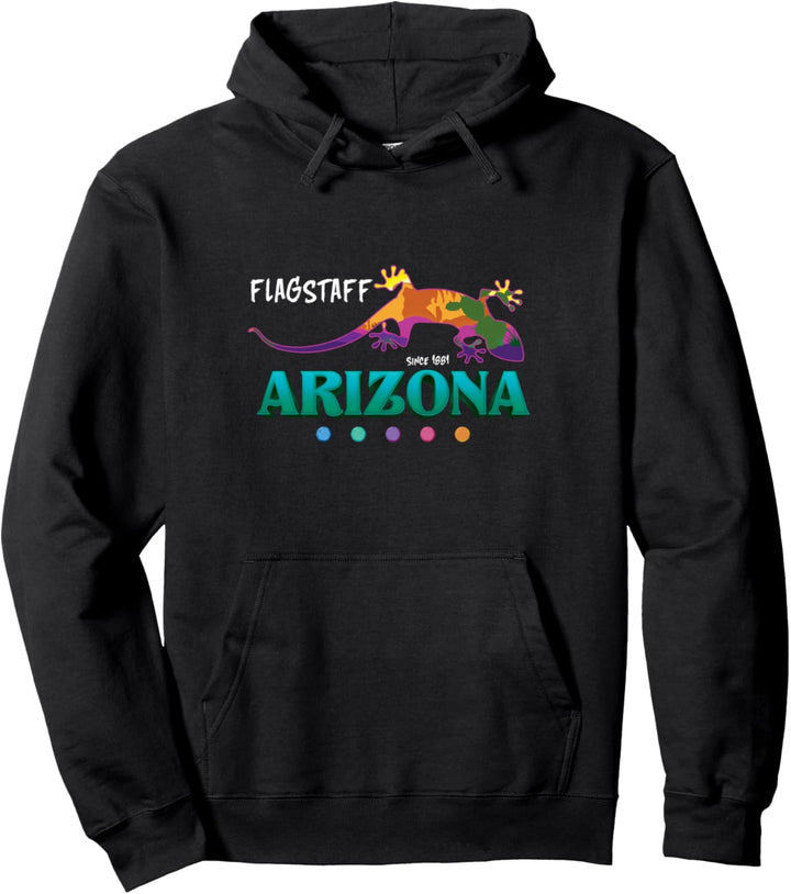 Flagstaff Arizona USA Desert Gecko Lizard Vacation Souvenir Pullover Hoodie