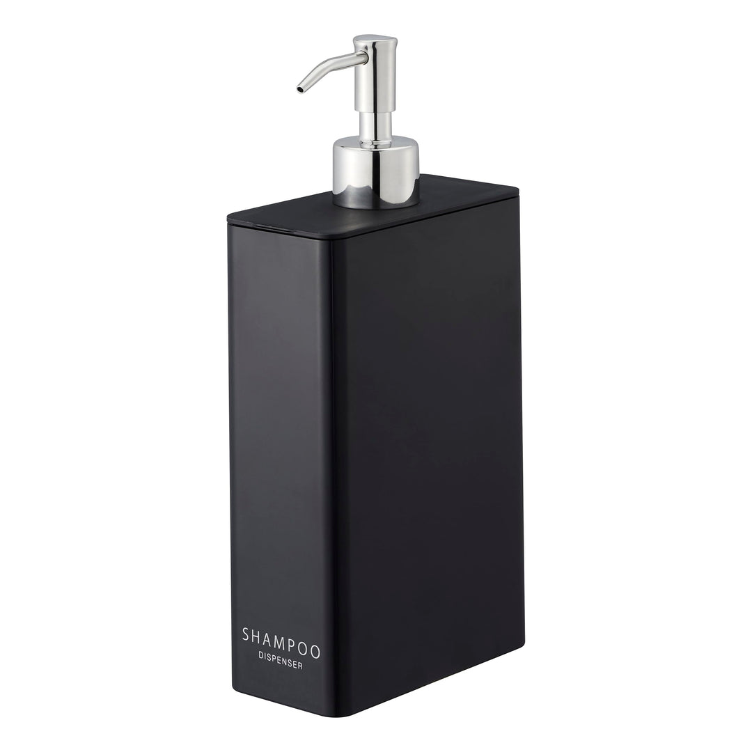 YAMAZAKI Shampoo Dispenser Spender für die Dusche, Moderne Flaschenpumpe, ABS-Kunststoff, Harz, Edel