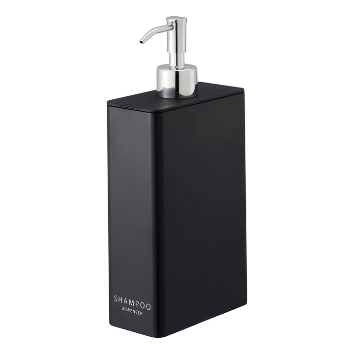 YAMAZAKI Shampoo Dispenser Spender für die Dusche, Moderne Flaschenpumpe, ABS-Kunststoff, Harz, Edel