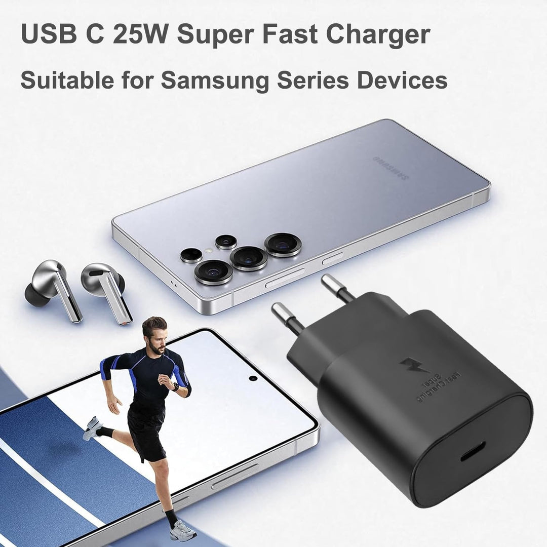 2er Pack USB C Ladegerät 25W Ladekabel für Samsung Galaxy S26 S25 S24 S23 S22 S21 Ultra/Plus A57 A56