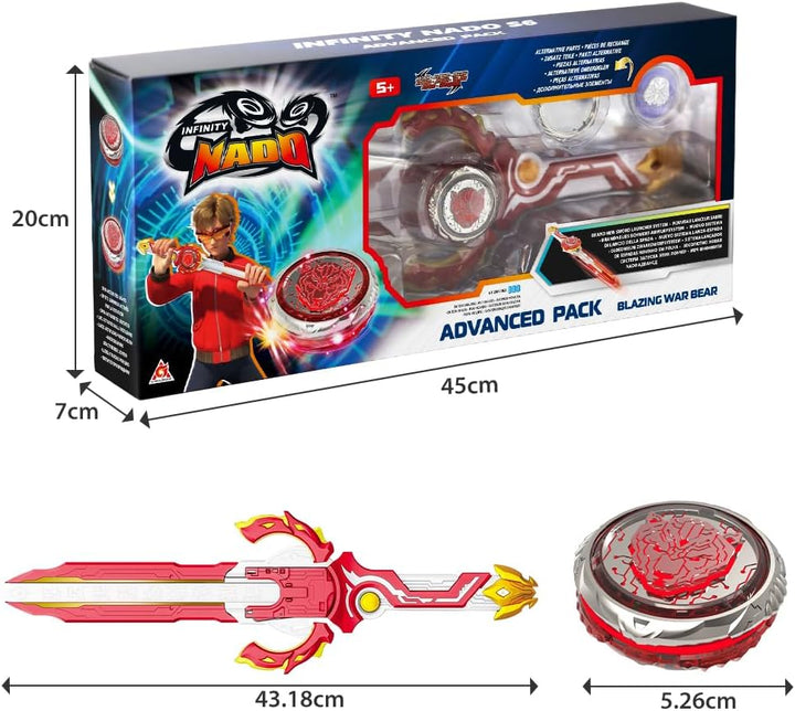 INFINITY NADO Kreisel für Kinder Metall Spielzeug Jungen, Battle Tops Kreisel Launcher Spielzeug Spi