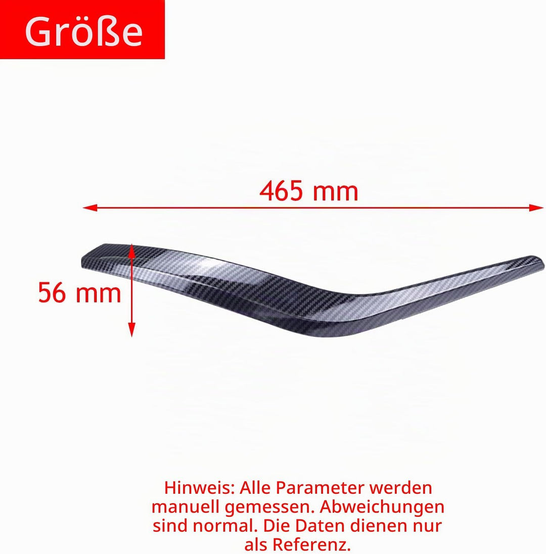 LIMBQS Innentürgriffabdeckung für E84, Türarmlehnenhalterung Türzuggriff für X1 2008–2015 (Kohlefase