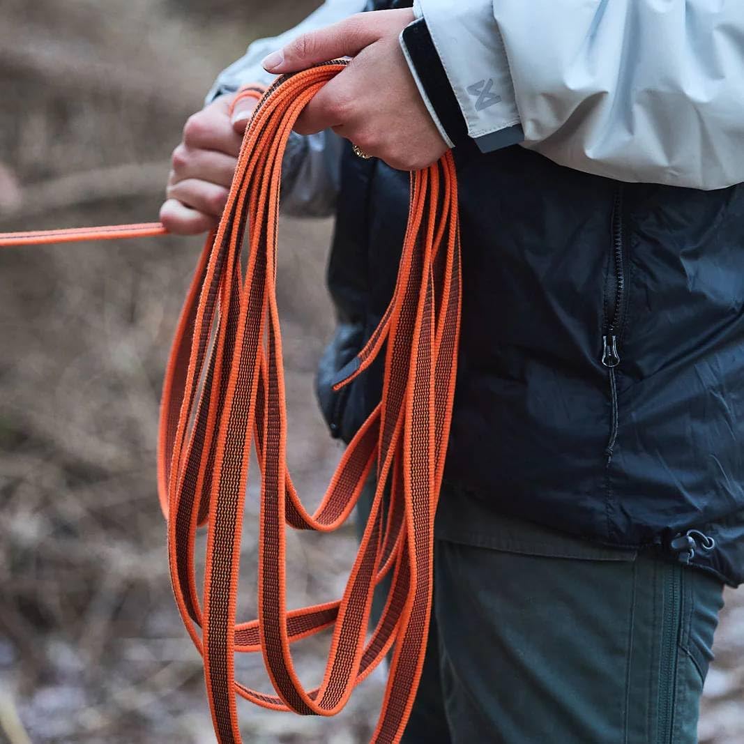 Non-stop dogwear Friction Long line | Schleppleine mit Gummieinsätzen | Länge:15m 15 m / 49,2 Fuss,