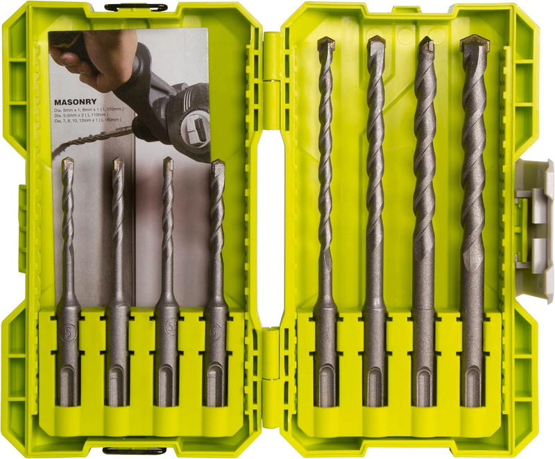 Ryobi RAK08SDS2 SDS+ Steinbohrer-Set, 8-teilig