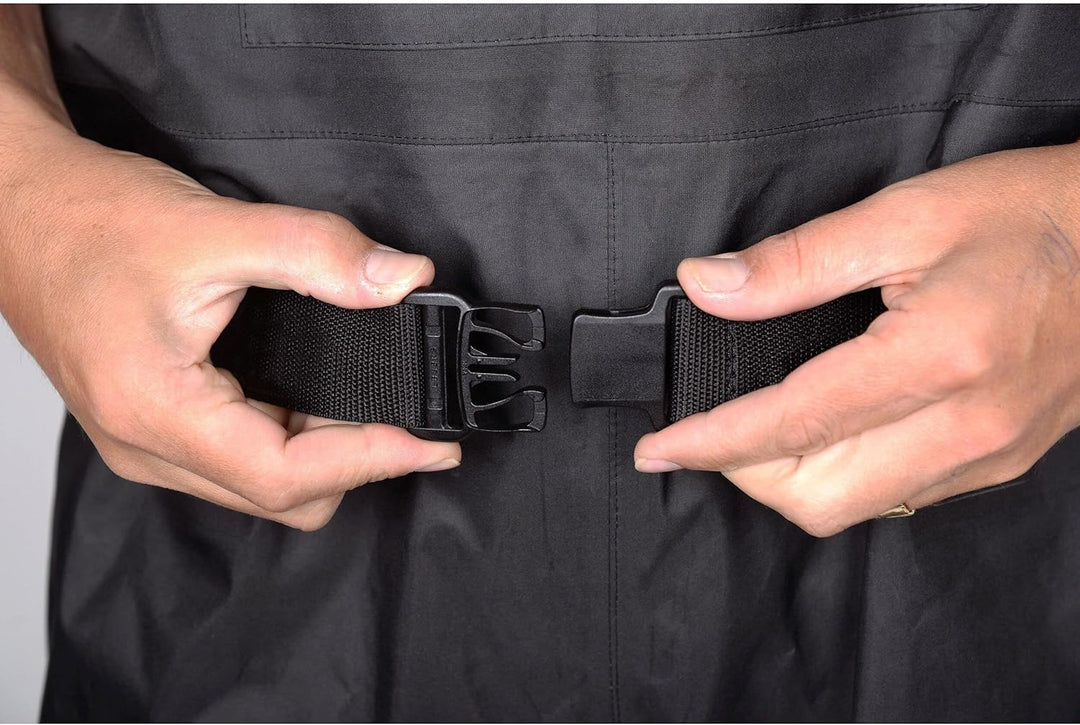 Spro Gamakatsu G-Breathable Waders Atmunksaktive Wathose mit Stiefel, Fliegenhose XL 44/45 Schwarz,