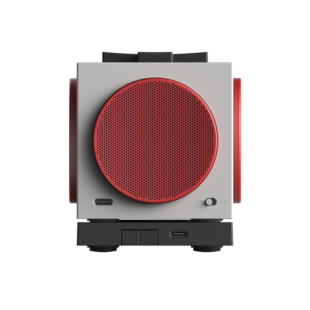 8BitDo Retro Cube 2 Speaker, Portable Bluetooth Speaker with Stereo Sound, Wireless Charging Dock, B