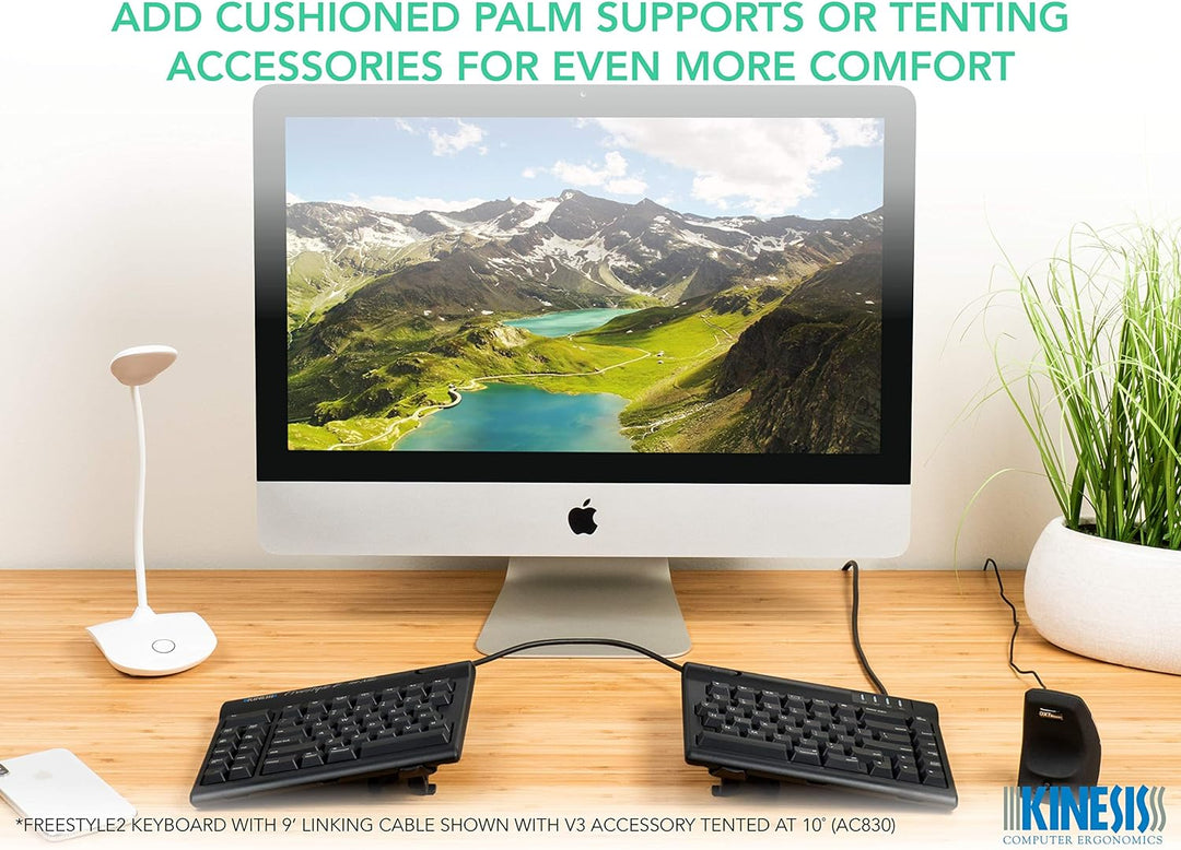 R-GO Tools Kinesis Freestyle 2 22,9 cm (9 Zoll) QWERTY-Tastatur für Mac schwarz, 9