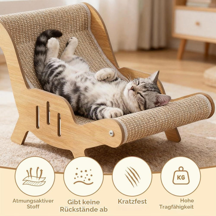 Katzenliege Sisal, Katzen Sisal Liegestuhl, Katzenkratzer Stuhl, Katzen Hängematte-katzen für Katzen