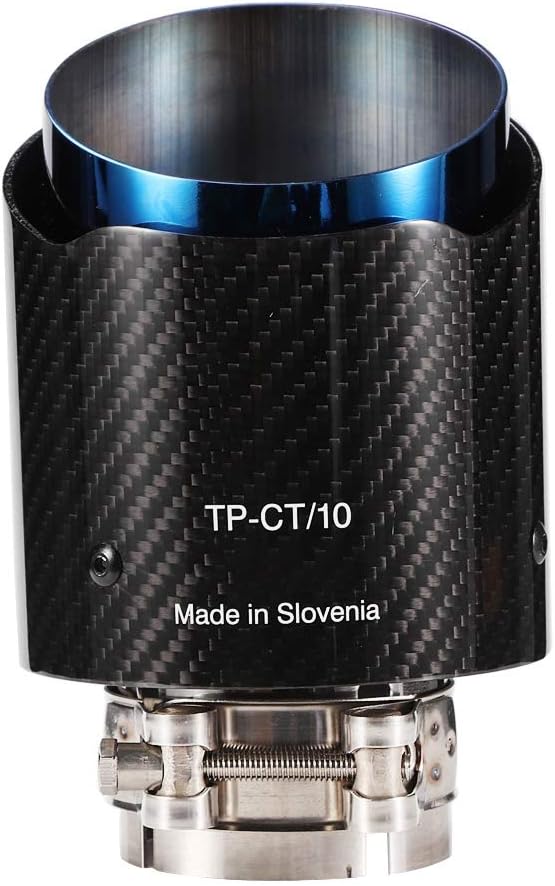 Auto hinten Auspuff blenden schwarz, Carbon Fiber Glossy Auto gerade Auspuffrohr hinten Spitze Schwa
