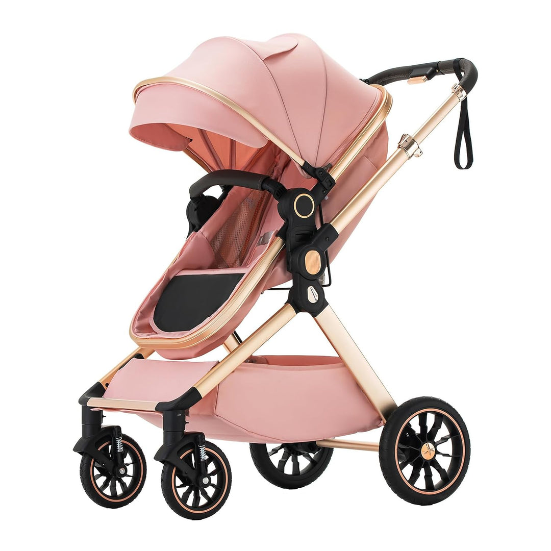 BEBBY 3-in-1 Kinderwagen KombiKinderwagen-Set 2-in-1 Buggy faltbar Luxus Hochlandschaft Neugeborenes