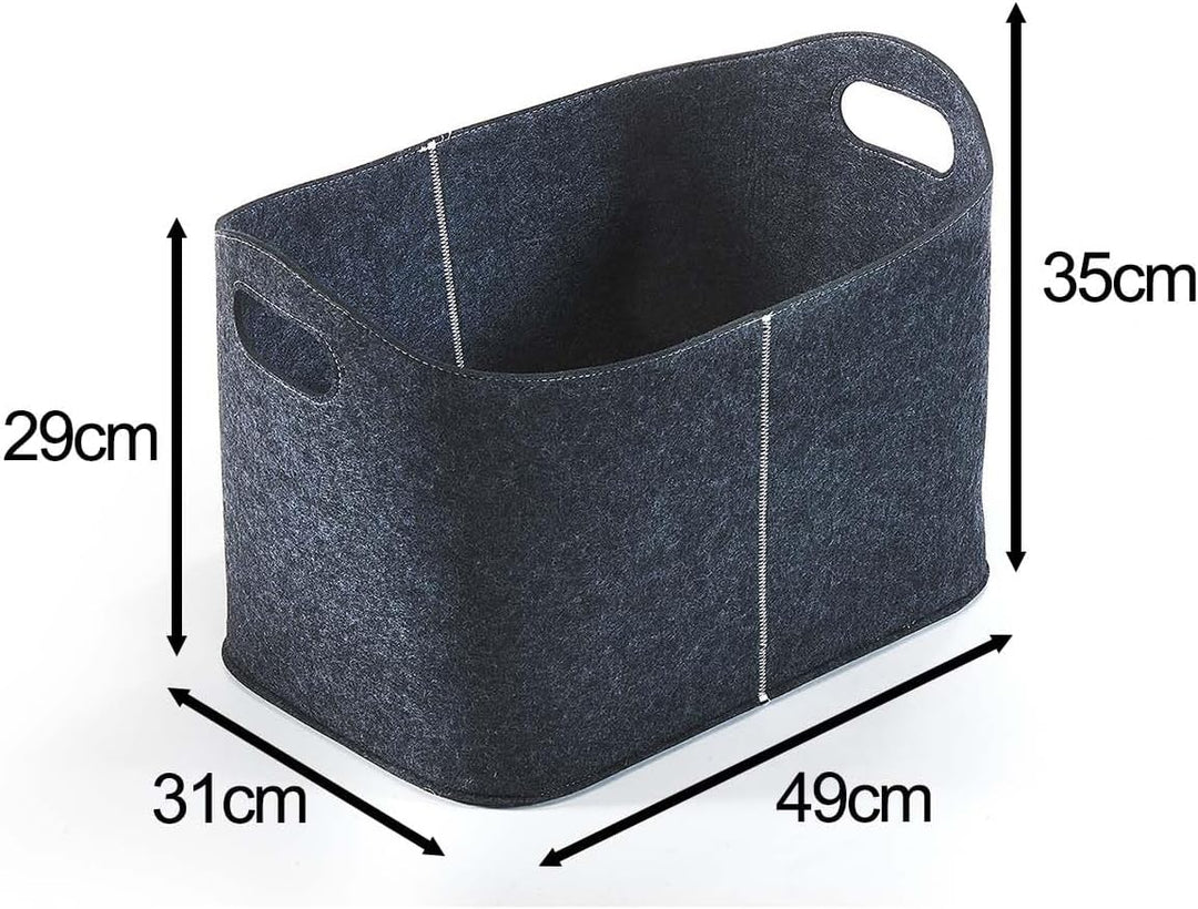 Kobolo Filzkorb 2er Set 49x31x35 cm